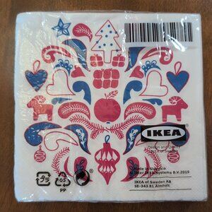 IKEA VINTER 2019 Paper Napkins High Absorbent - Christmas - 30 Pack Scandinavian